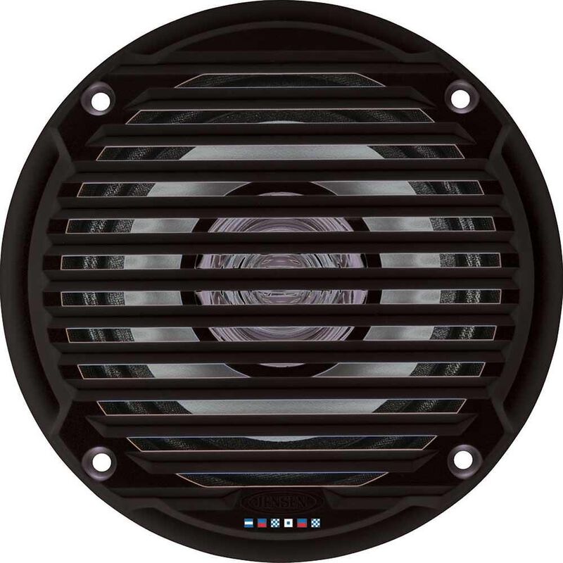 Jensen MS5006BR 5.25" Dual Cone Waterproof Speakers, Black, Pair image number 1