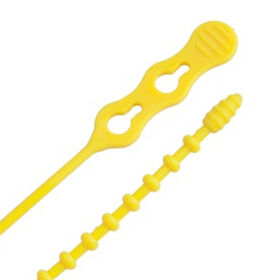 Ancor 24" Yellow Beaded Cable Tie, 5-Pack