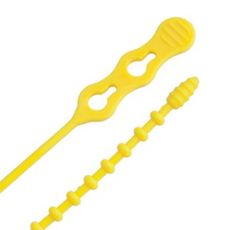 Ancor 24" Yellow Beaded Cable Tie, 5-Pack image number 1
