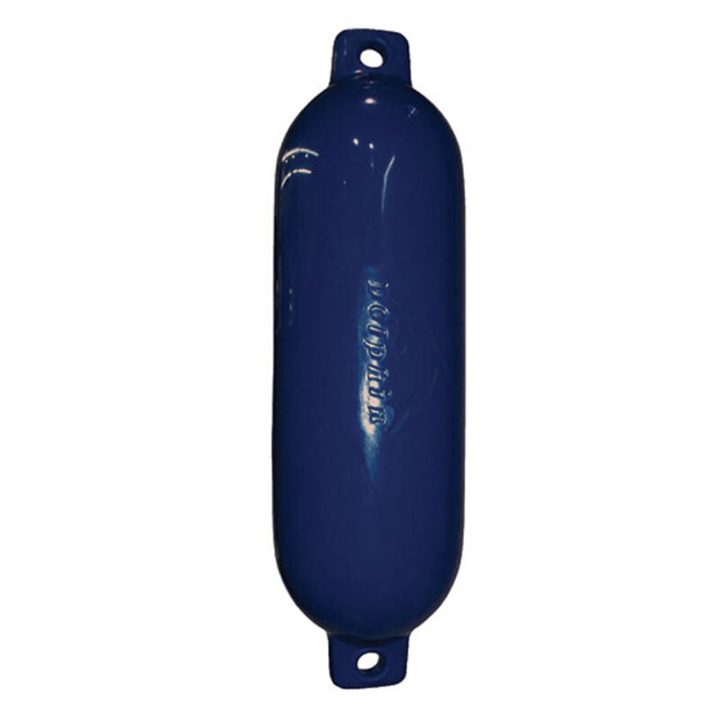 Dock Edge 8.5" x 27" Twin-Eye Smooth Boat Fender, Navy Blue