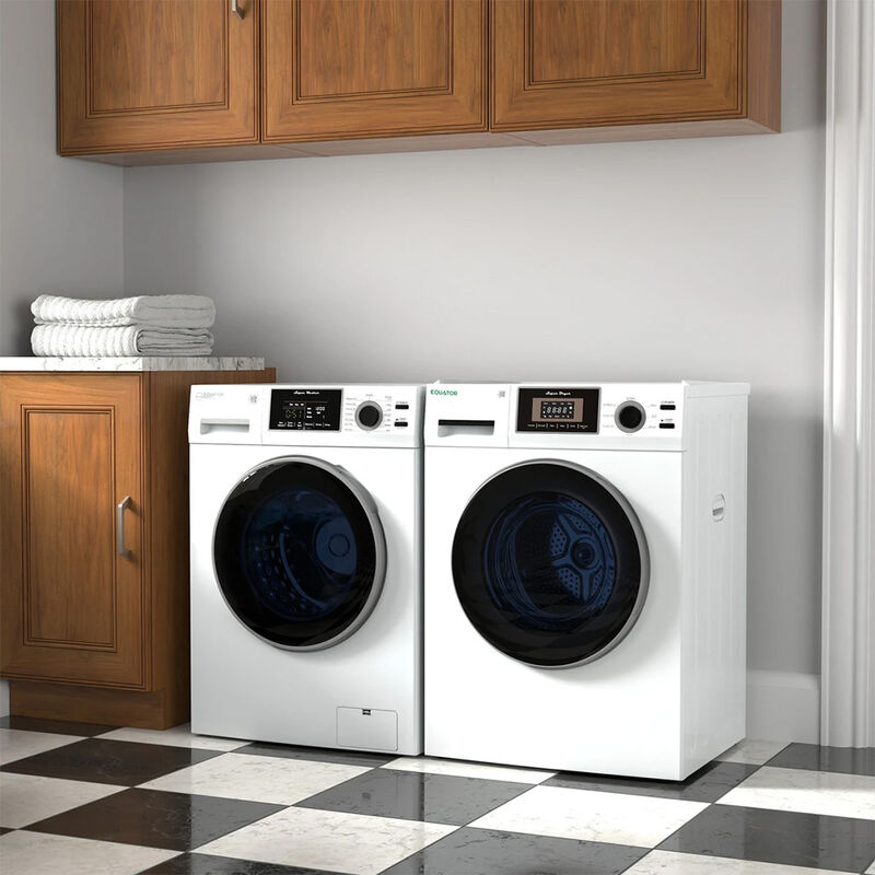 Equator Stackable EW 826 Washer + ED 866 DL Dryer Set, White image number 10