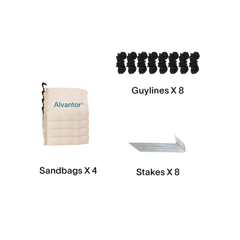 Leedor Pop-Up Screen House Tent, 6' x 6', Beige image number 5