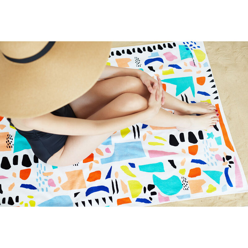 Printed Village Beach Towel image number 18