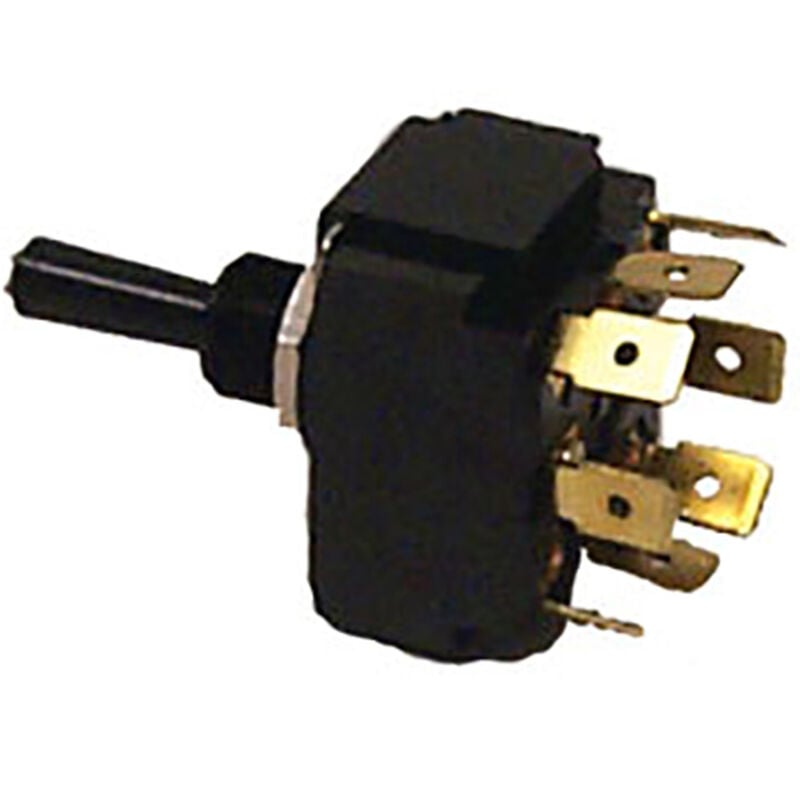 Sierra Toggle Switch Mom On/Off/Mom On DPDT, Sierra Part #TG19530 image number 1