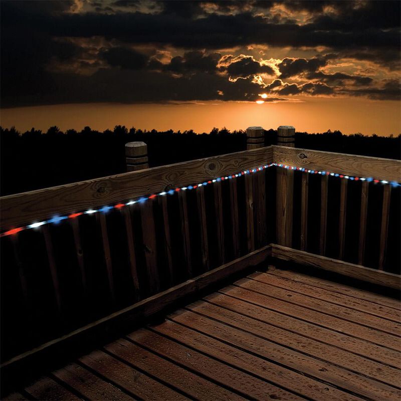 50 LED Red, White & Blue Solar Rope Light, 23' image number 3