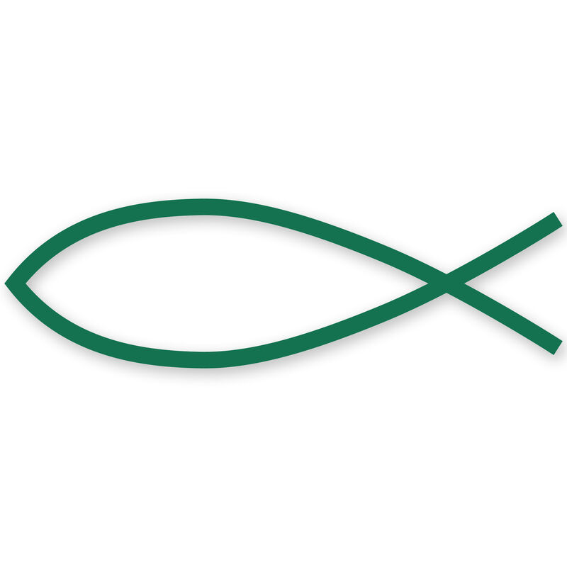 Fish Symbol Vinyl Decal image number 15