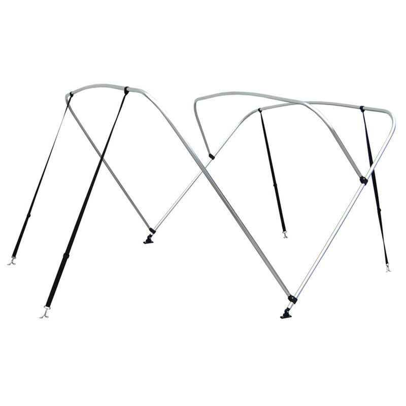 Shademate Bimini Top 4-Bow Aluminum Frame Only, 8'L x 54"H, 79"-84" Wide image number 3