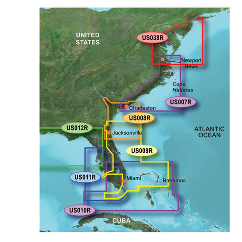 Garmin BlueChart g2 Vision Southeast Florida Overton's