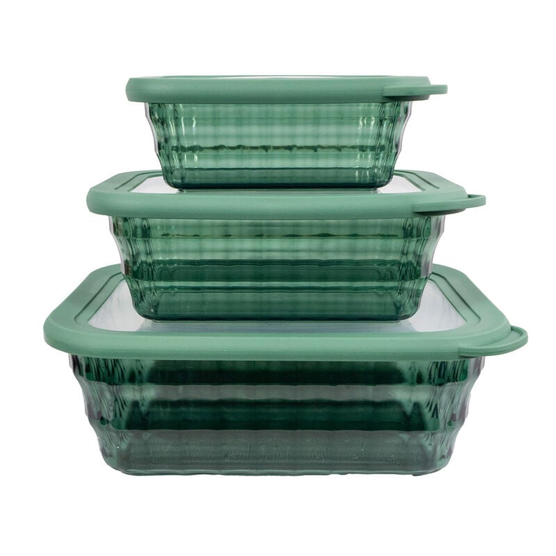 Phantom Chef 6-Piece Rectangle Hammered Container Set image number 1