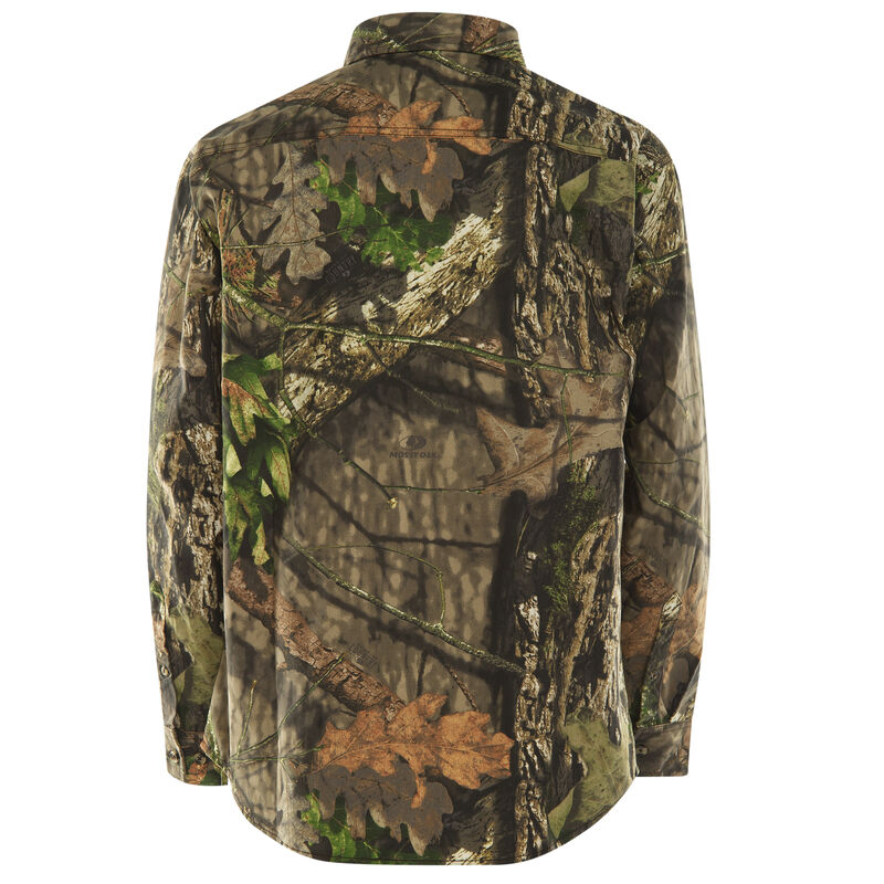 Hunter’s Choice Men’s Camo Button-Up Shirt, Mossy Oak Break-Up Country image number 2
