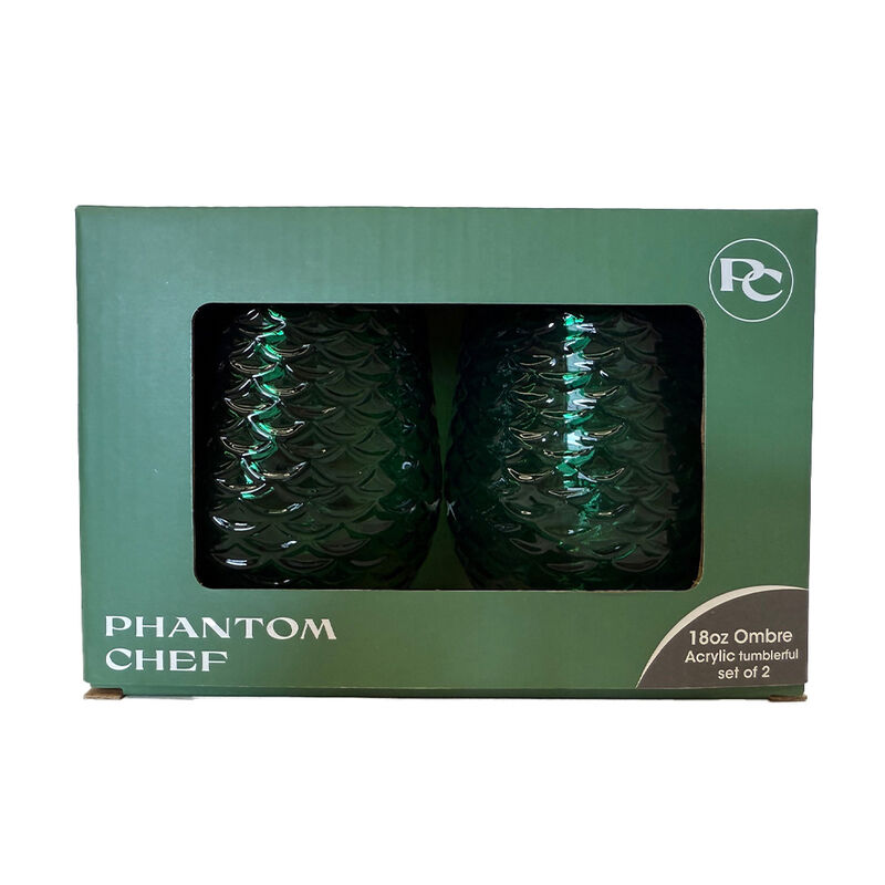 Phantom Chef 18oz Acrylic Tumbler 2-Pack - Fern Green image number 2