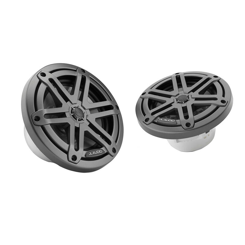 JL Audio M3 Series 6.5" Marine Coaxial Speakers w/ Grey Metallic Sport Grilles image number 1
