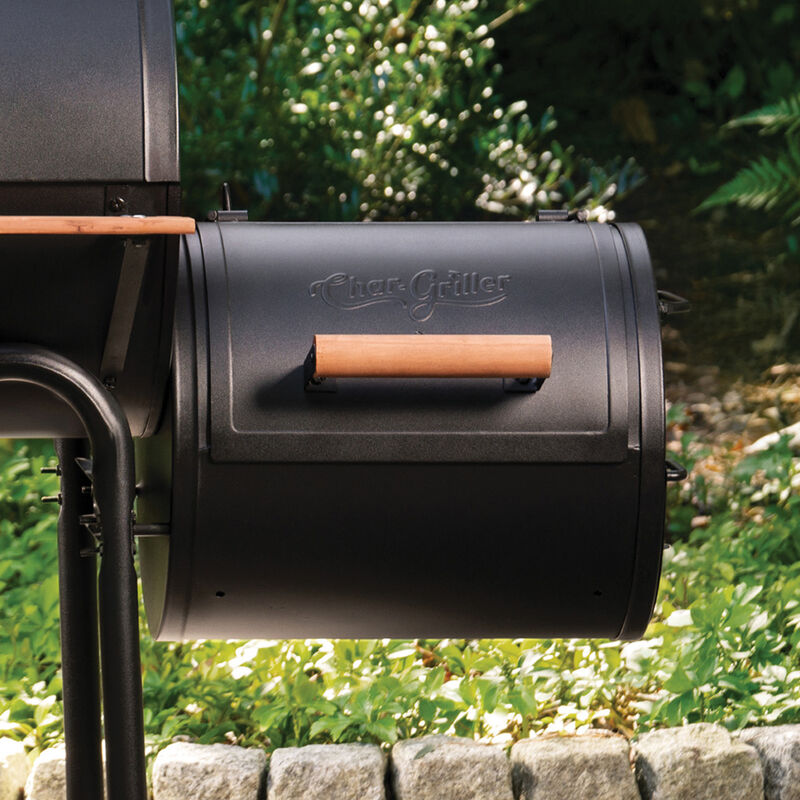 Char-Griller Side Fire Box / Tabletop Charcoal Grill, Wooden Handle image number 2