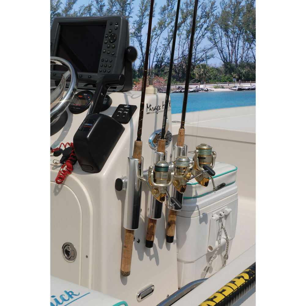 Brushed Aluminum 3Rod Holder Overton's