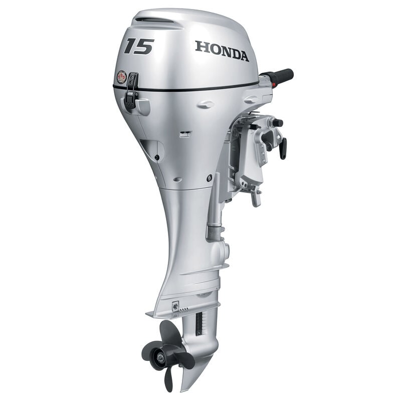 Honda BF15 Portable Outboard Motor, Manual Start, 15 HP, 20" Shaft image number 1