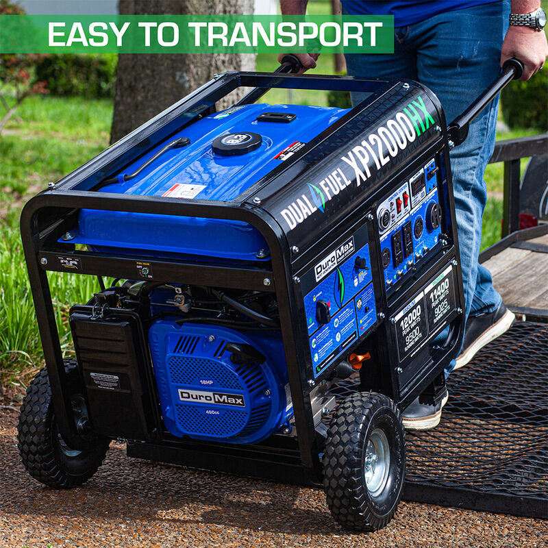 DuroMax 12,000-Watt 460cc Dual Fuel Portable Generator with CO Alert image number 5