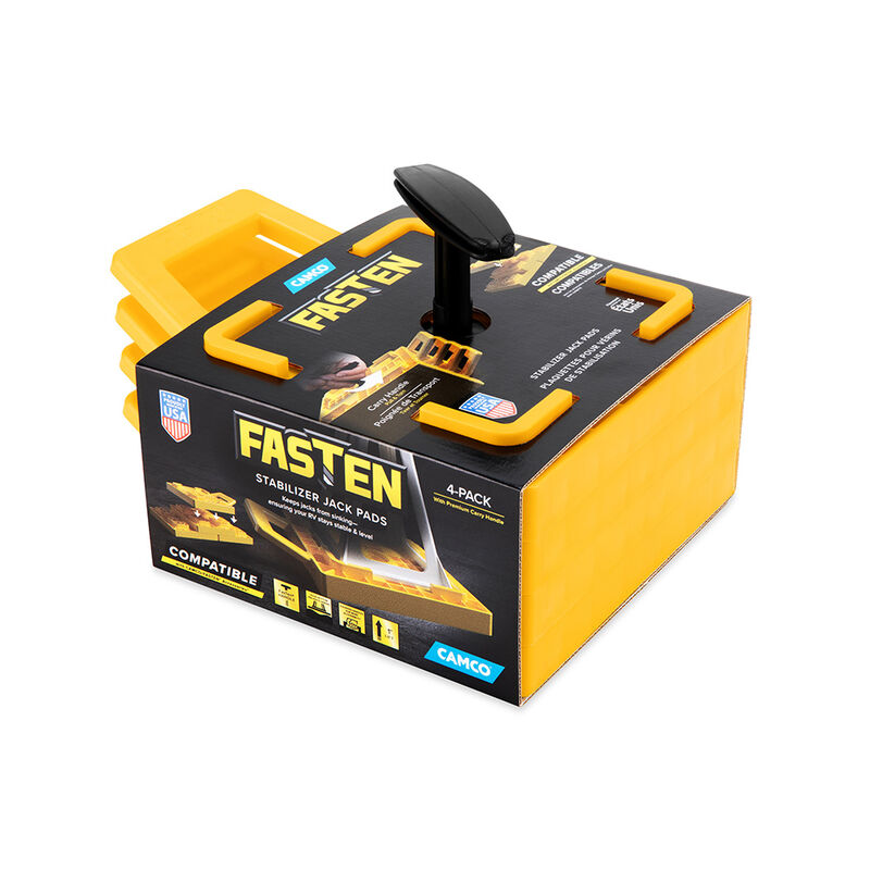 Camco FasTen RV Stabilizer Jack Pads (4-Pack) image number 7