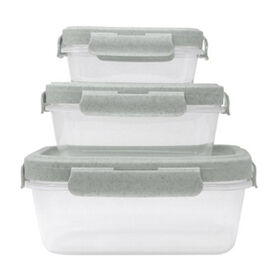 Gourmet Kitchen Eco 3-pack Airtight Food Container Set - Mercury