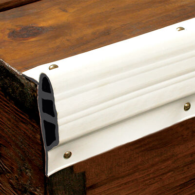 Dock Pro Vinyl Dock Edging White Medium Edge Gard 10' Coil