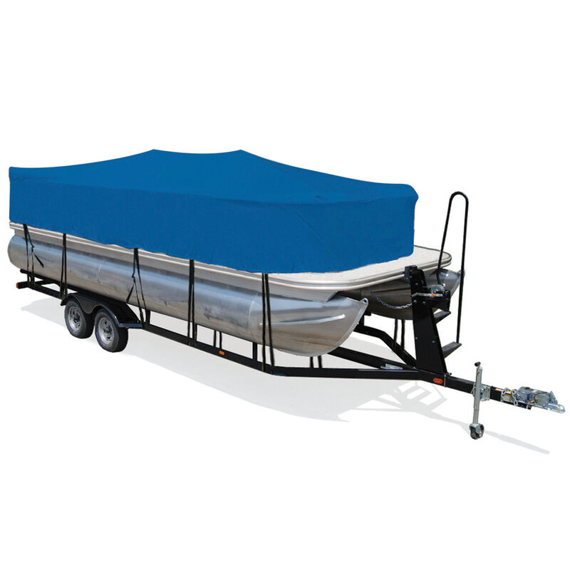 Trailerite Hot Shot Cover for Trailerite Pontoon Playpen Boat Cover, Pacific Blue (15'1" - 16'0" Cl X 102" B) image number 1