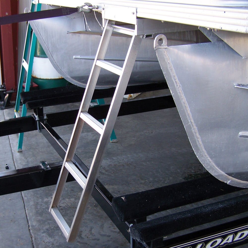 Under Deck 5Step Pontoon Boat Ladder For Flat Front Decks Only Overton's