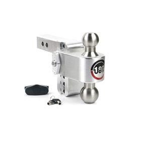 Weigh Safe 180 Hitch - Drop Hitch w/SS Combo Ball - 4" Drop for 2" Shank