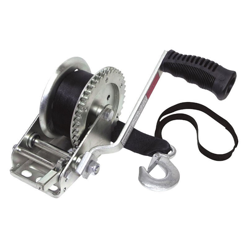 Overton's 1,000-lb. Single Speed Trailer Winch With 20' Strap image number 1