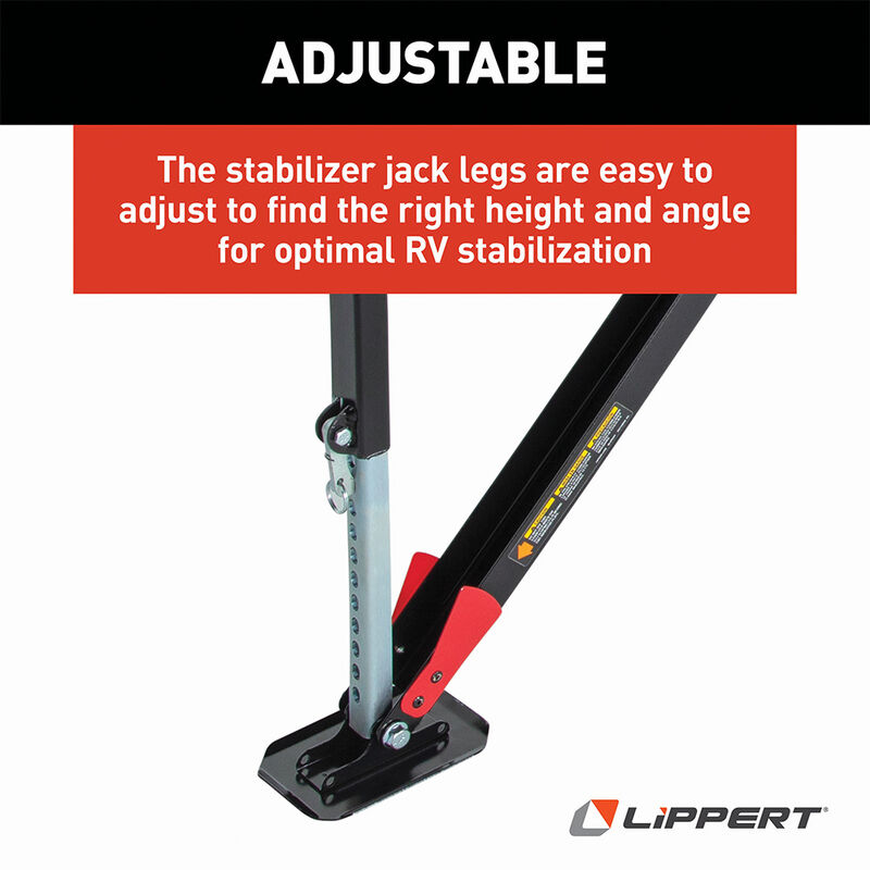 Lippert Quick Drop RV Stabilizer Single Leg Kit image number 6