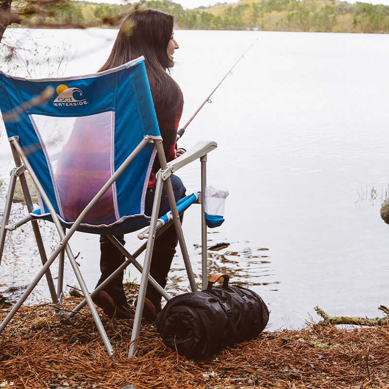GCI Outdoor Captain's Chair, Saybrook Blue image number 5