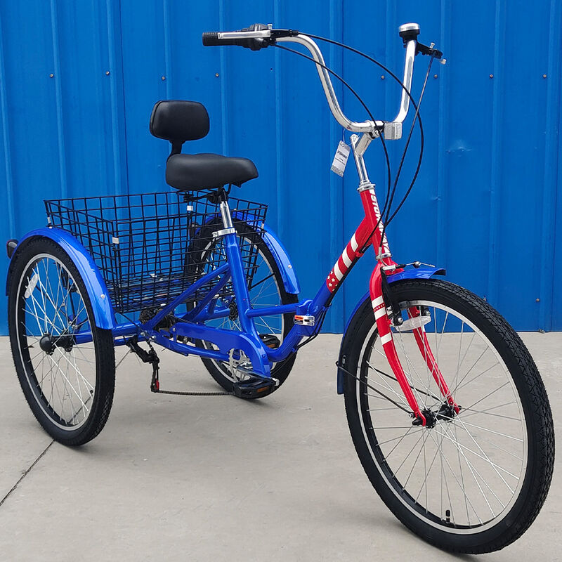 StowAway Adult 7-Speed Folding Tricycle w/ Rear Basket image number 2