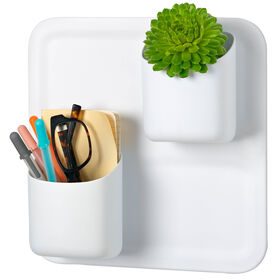 Honey Can Do Perch 3-Piece Magnetic Wall Storage System