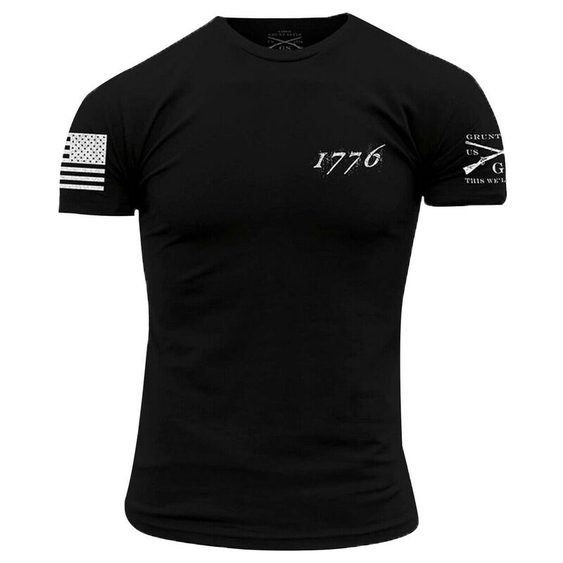 Grunt Style Men's 1776 Flag Short-Sleeve Tee image number 1