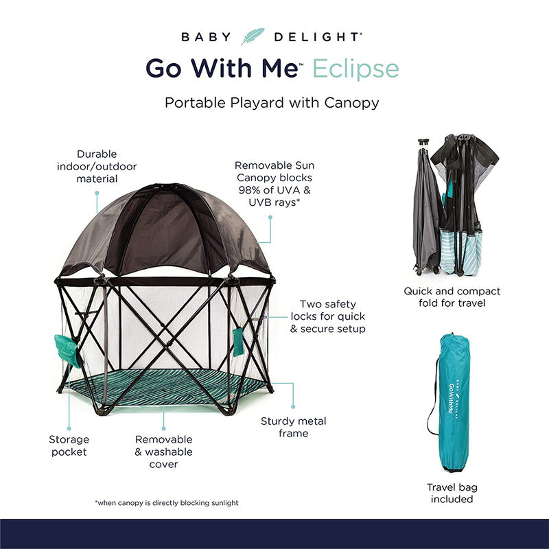 Go With Me Eclipse Portable Playard with Canopy image number 2
