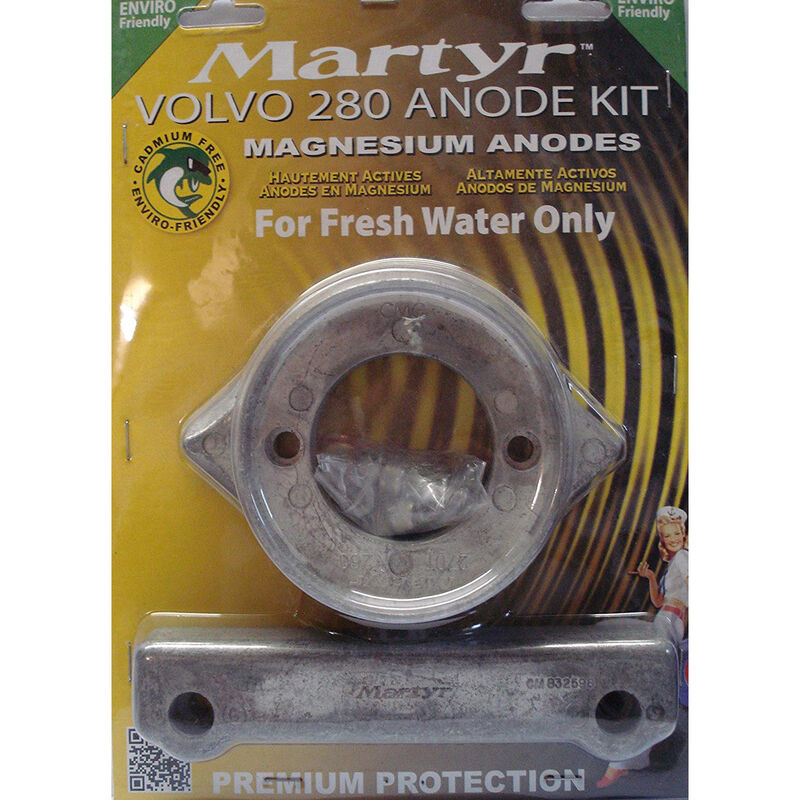 Martyr Volvo Penta Anode Kit for 280 HP Dual Prop Engines - Magnesium image number 1