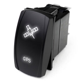 LED Rocker Switch w/ White LED Radiance (GPS)