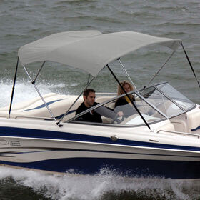 Shademate Polyester 3-Bow Bimini Top, 5'L x 85"-90" Wide, Fabric Only