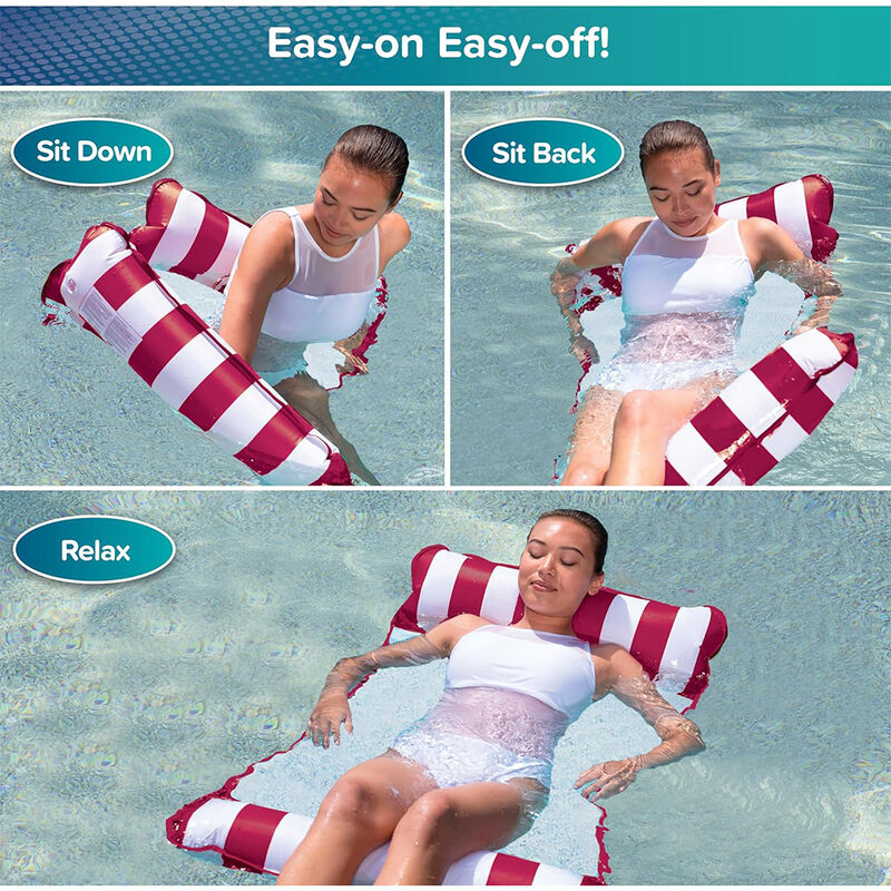 Aqua Monterey Water Inflatable 4-in-1 Pool Hammock Lounger image number 4