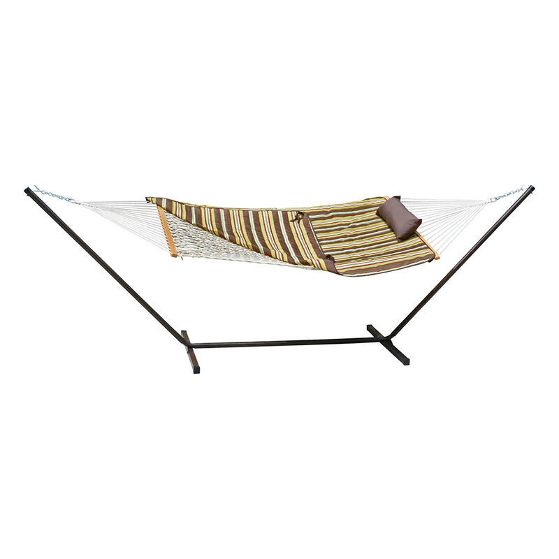 Algoma Rope Hammock, Stand, Pad, and Pillow Combination image number 4