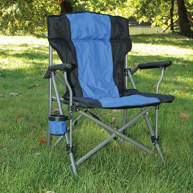 Padded Quad Chair, Blue image number 3