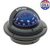 Ritchie Trek Flush-Mount Compass With Blue Dial