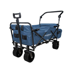 Wonderfold Outdoor S3 Push & Pull Folding Wagon w/ Insulated Bag | Blue