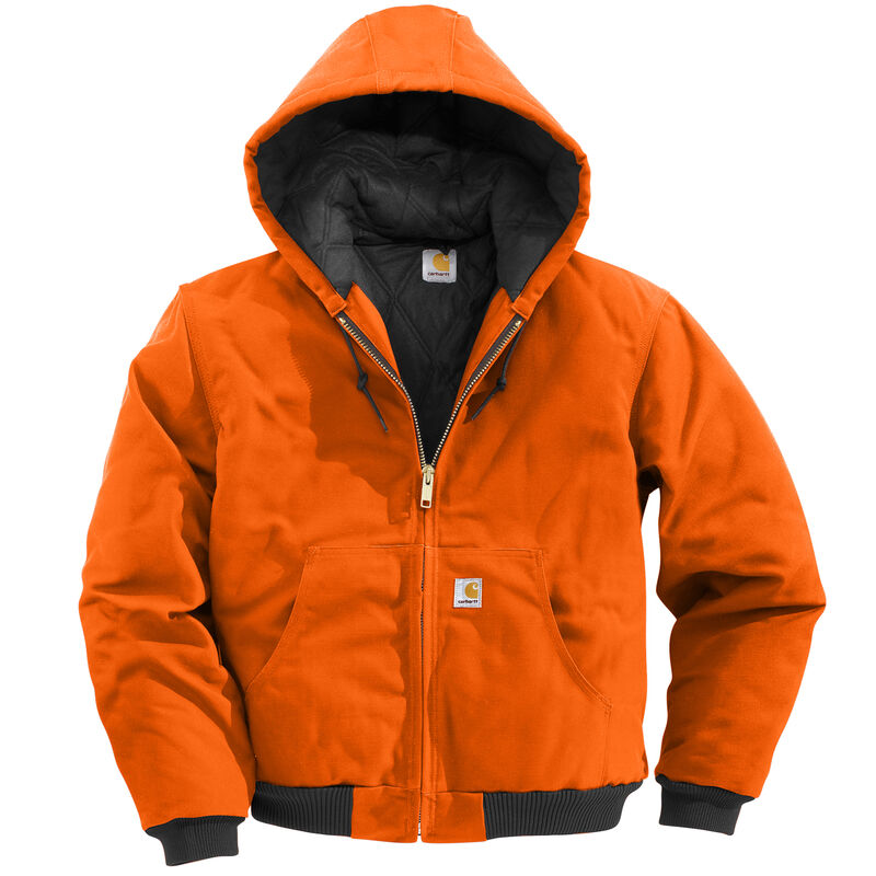 Carhartt Men's Duck Quilted Flannel-Lined Active Jacket image number 5