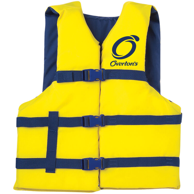 Overton's XXL Adult Nylon Life Jacket, Yellow image number 1