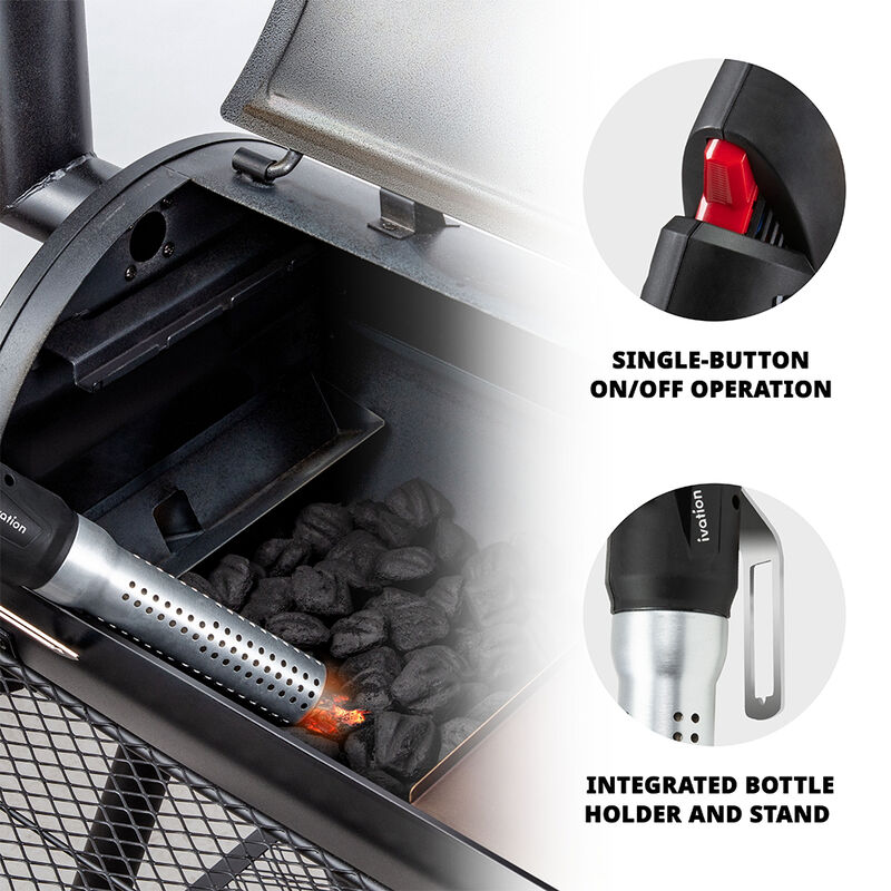 Ivation Electric Charcoal Starter with Push-Button Start image number 3
