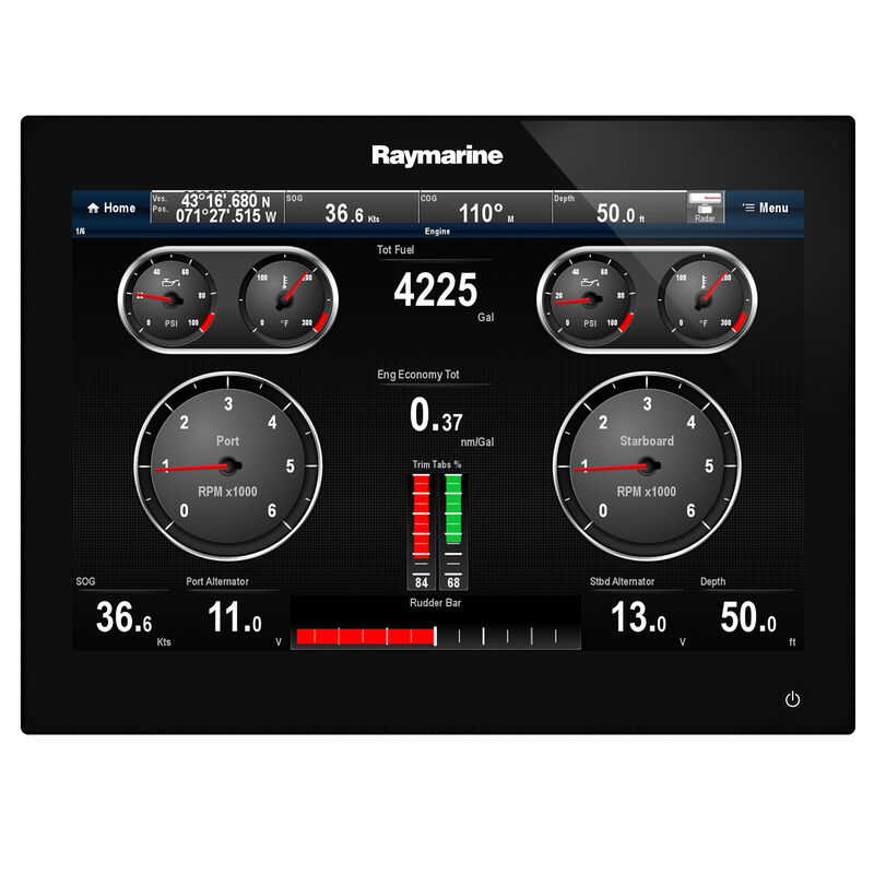 Raymarine gS165 15.4" Glass Bridge MFD With Inverted Display image number 5