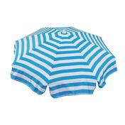 Italian 6 ft Patio Umbrella Acrylic Stripes Turquoise and White
