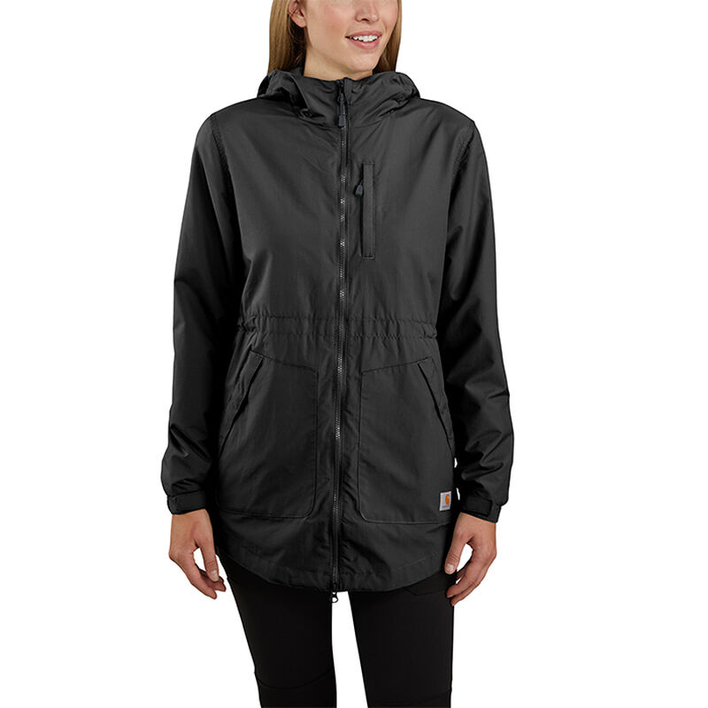 Carhartt Women's Rain Defender Hooded Lightweight Coat image number 1