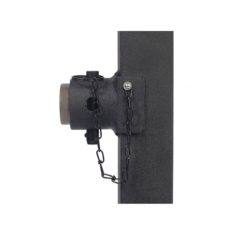 Trailer Valet Blackout 7,000 lbs Side Wind Jack, Welded Pipe Mount - 15 inch travel image number 5