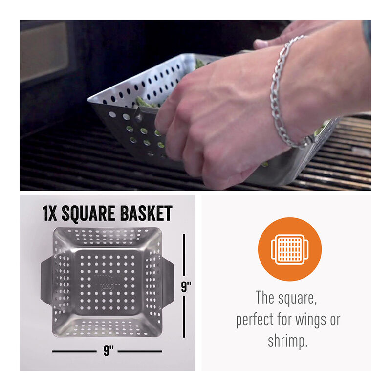 Yukon Glory Mini 3-Piece Grill Basket Set image number 4