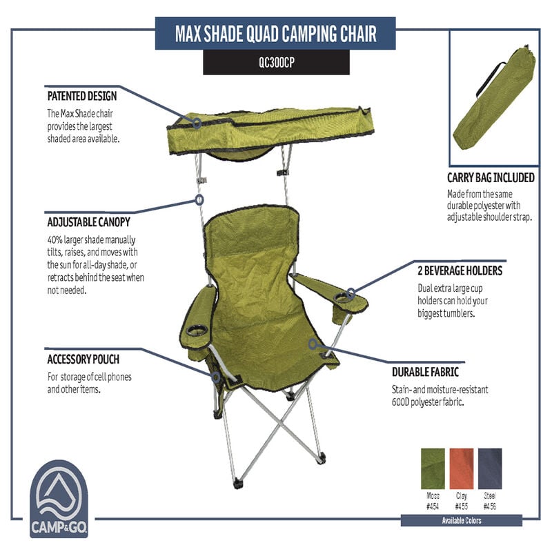 ShelterLogic Max Shade Quad Camping Chair image number 3